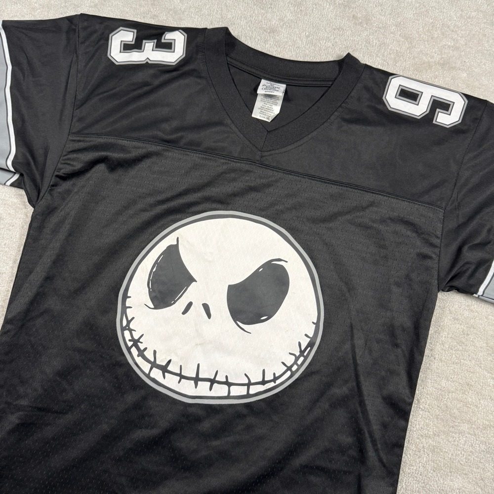 Disney Nightmare Before Christmas Jersey Men S Black Jack Skellington 93 MGSN215